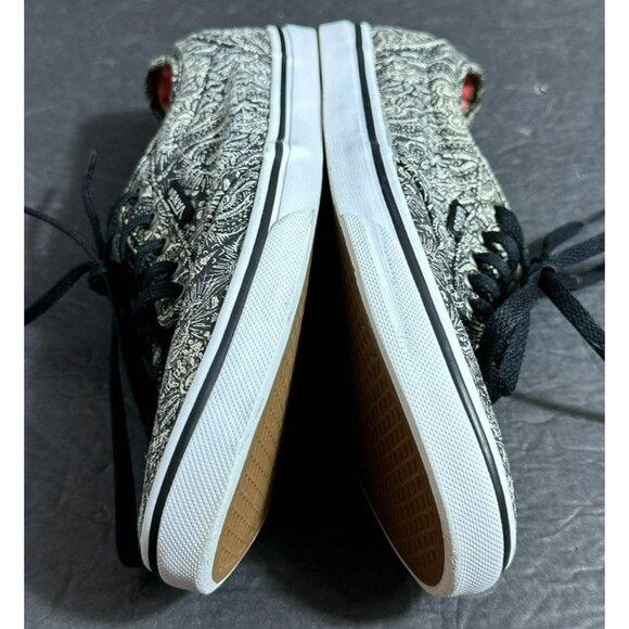 Vans Atwood Low Black Paisley Print Canvas Skate Shoes Women's Size 7 - Picture 7 of 8